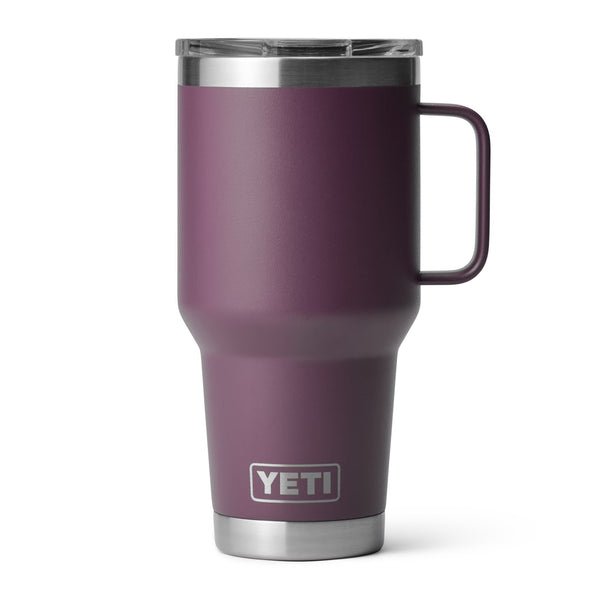 1pc Purple 40oz Yeti Rambler Tumbler, Double Insulated Stainless Steel  Water Mug With Carrying Handle Suitable For , Cold And Hot Drinks, And  In-car Use