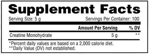 Metabolic Nutrition Creatine Unflavored 500g