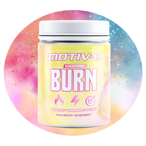 Motiv8 Burn Preworkout Fat Burning Powder  (Select Flavor)